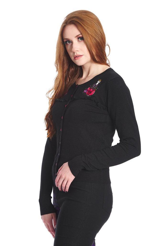 Poison Rip Cardigan-Banned-Dark Fashion Clothing