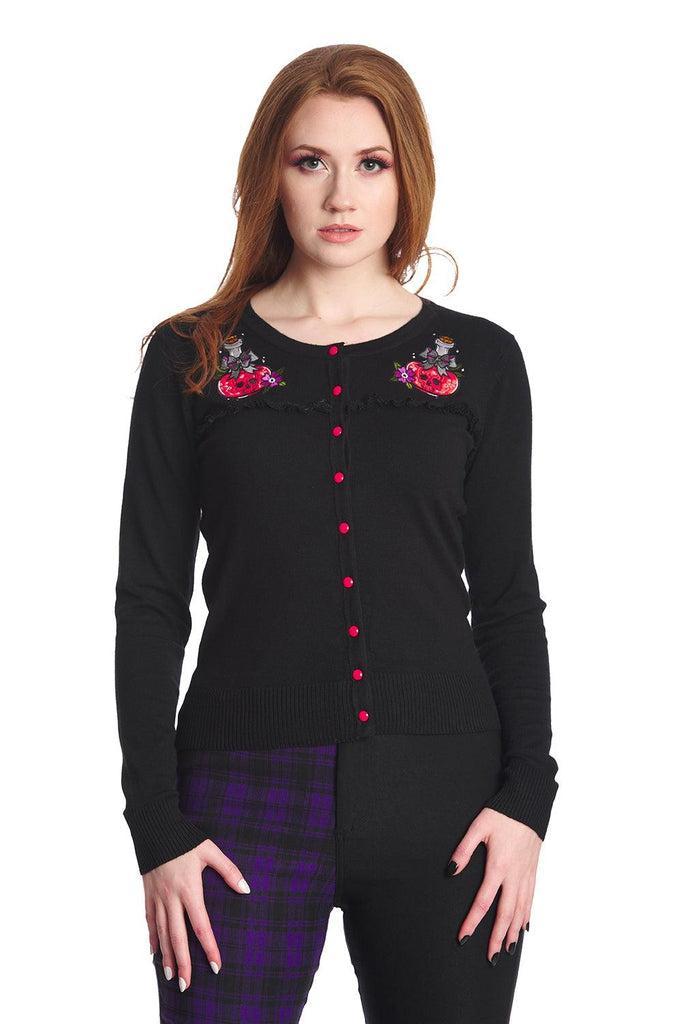 Poison Rip Cardigan-Banned-Dark Fashion Clothing