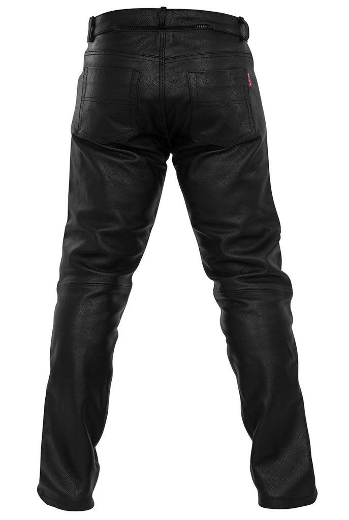 Portimao Leather Motorbike Trousers - CE Armoured-Skintan Leather-Dark Fashion Clothing