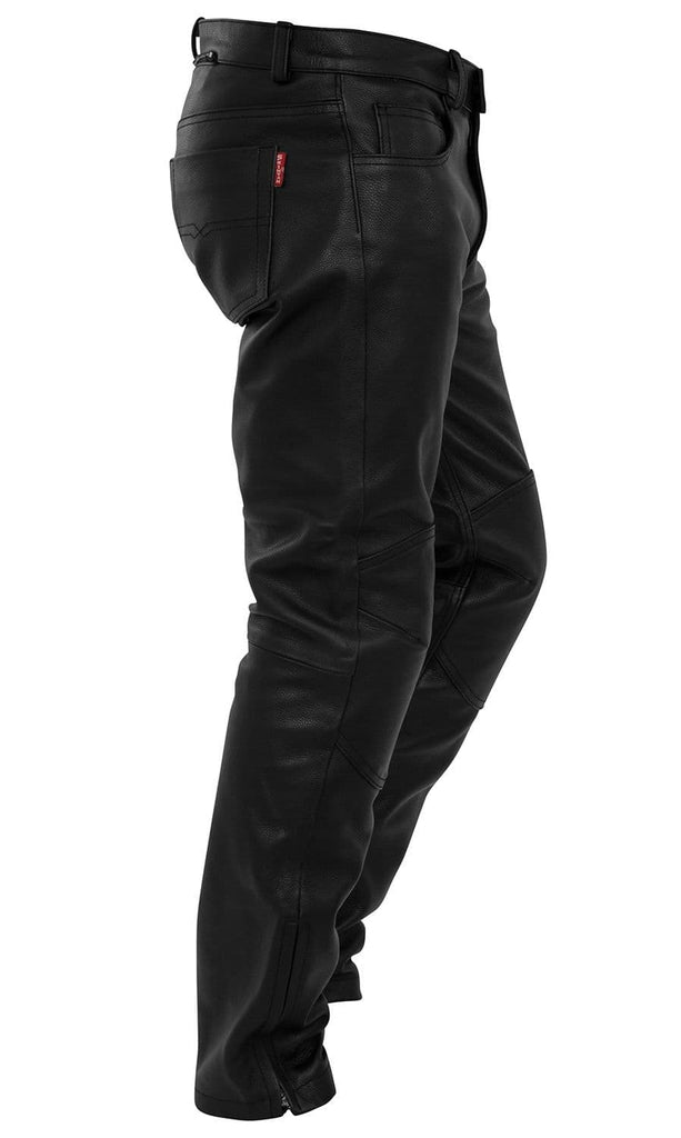 Portimao Leather Motorbike Trousers - CE Armoured-Skintan Leather-Dark Fashion Clothing