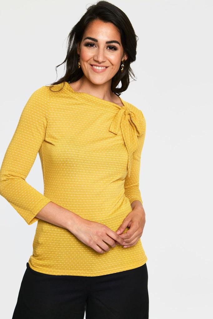 Posie Polka Dot Neck Tie-Voodoo Vixen-Dark Fashion Clothing