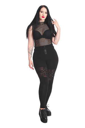 Queen Vix Leggings-Banned-Dark Fashion Clothing
