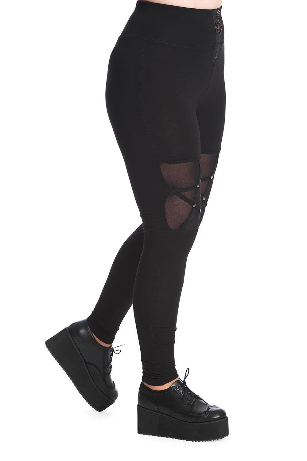 Queen Vix Leggings-Banned-Dark Fashion Clothing