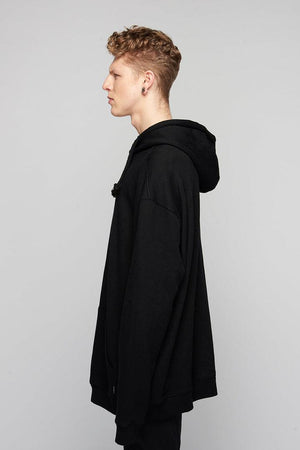 Rave Flyers Lux - Oversize Hooded Sweat - Unisex-Long Clothing-Dark Fashion Clothing