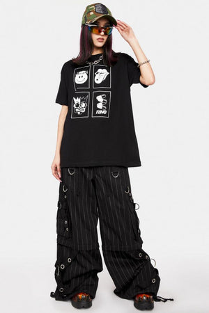 Rave Flyers Top - Unisex-Long Clothing-Dark Fashion Clothing