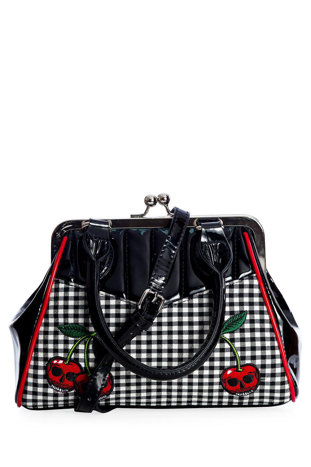 Rockabilly Cherry Handbag-Banned-Dark Fashion Clothing
