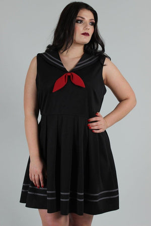 Sailor Goth Dress-Jawbreaker-Dark Fashion Clothing