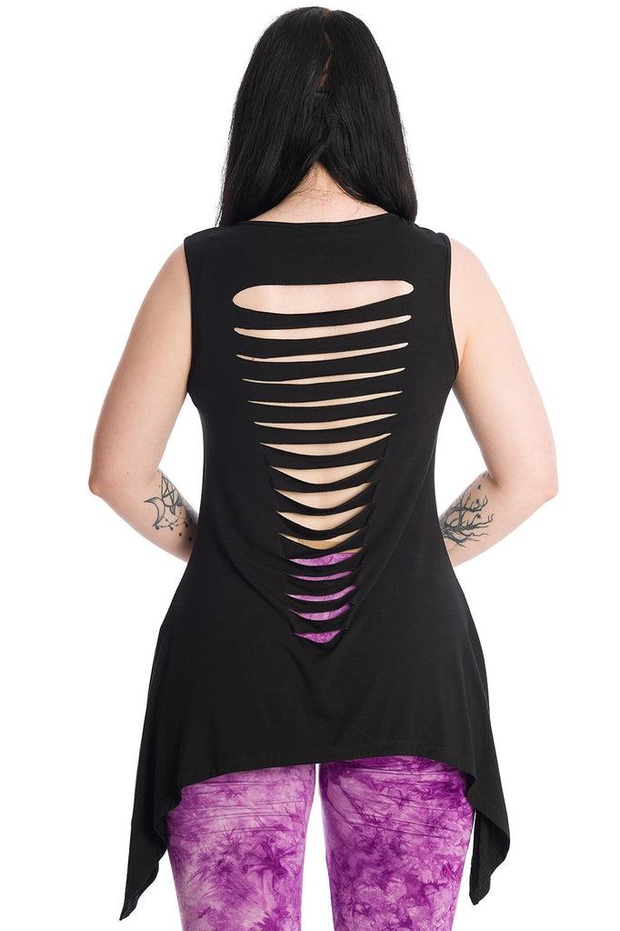 Skeleton Wings Top-Banned-Dark Fashion Clothing