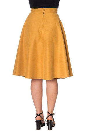 Sophisticated Lady Swing Skirt-Banned-Dark Fashion Clothing