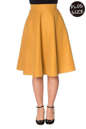 Sophisticated Lady Swing Skirt-Banned-Dark Fashion Clothing