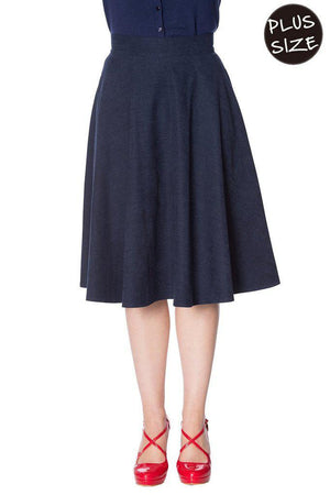 Sophisticated Lady Swing Skirt-Banned-Dark Fashion Clothing