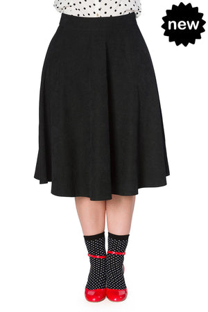 Sophisticated Lady Swing Skirt-Banned-Dark Fashion Clothing