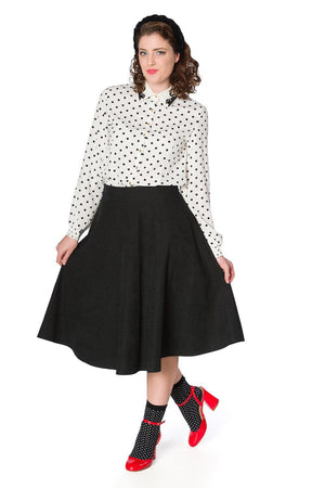 Sophisticated Lady Swing Skirt-Banned-Dark Fashion Clothing