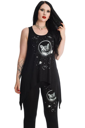 Space Cat Top-Banned-Dark Fashion Clothing