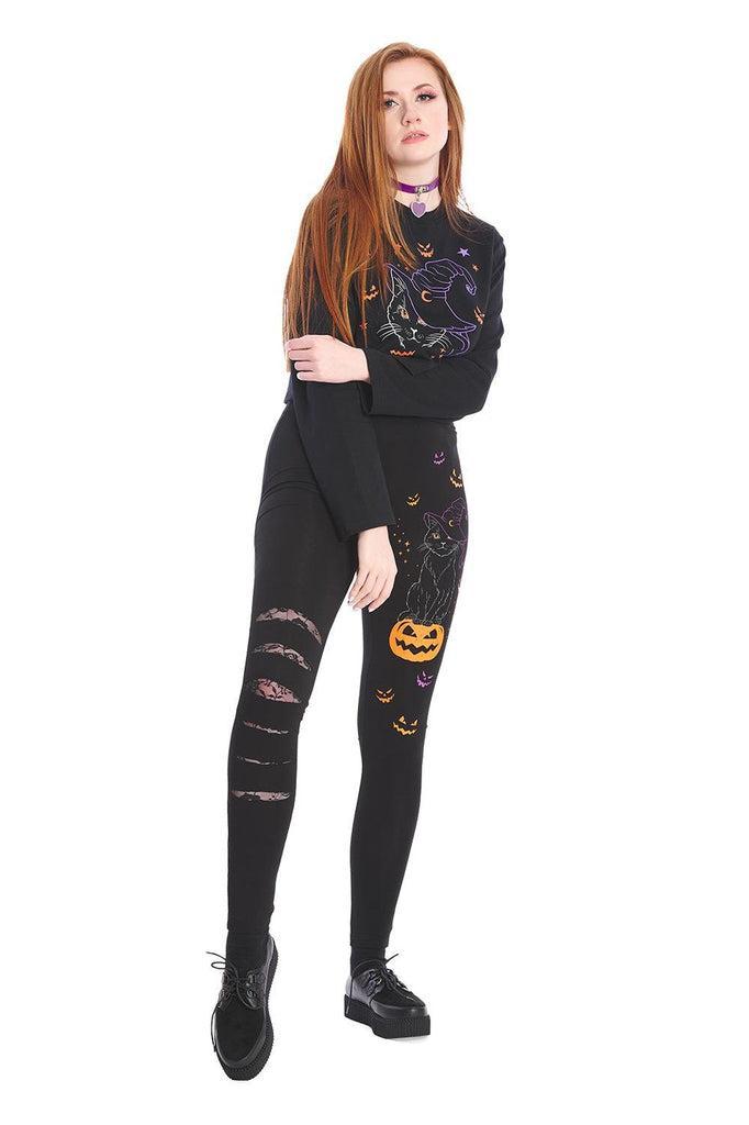 Spell On Me Leggings-Banned-Dark Fashion Clothing