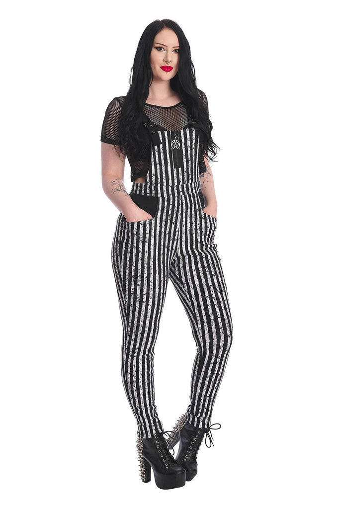 Spooky Nightwalks Jumpsuit-Banned-Dark Fashion Clothing