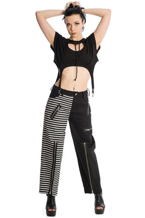 Spooky Nightwalks Trousers-Banned-Dark Fashion Clothing