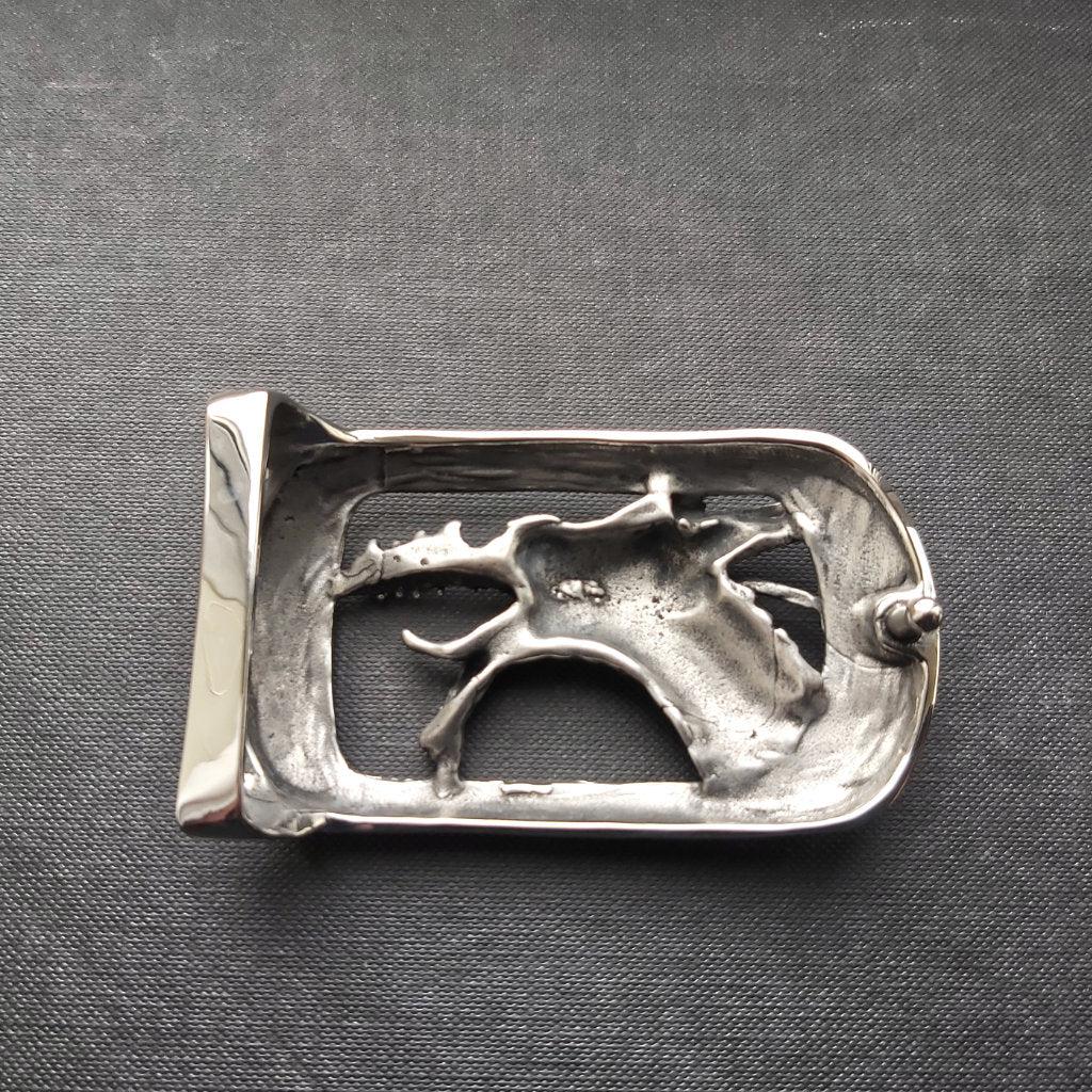 Steel Dragon Belt Buckle - 0026-Badboy-Dark Fashion Clothing