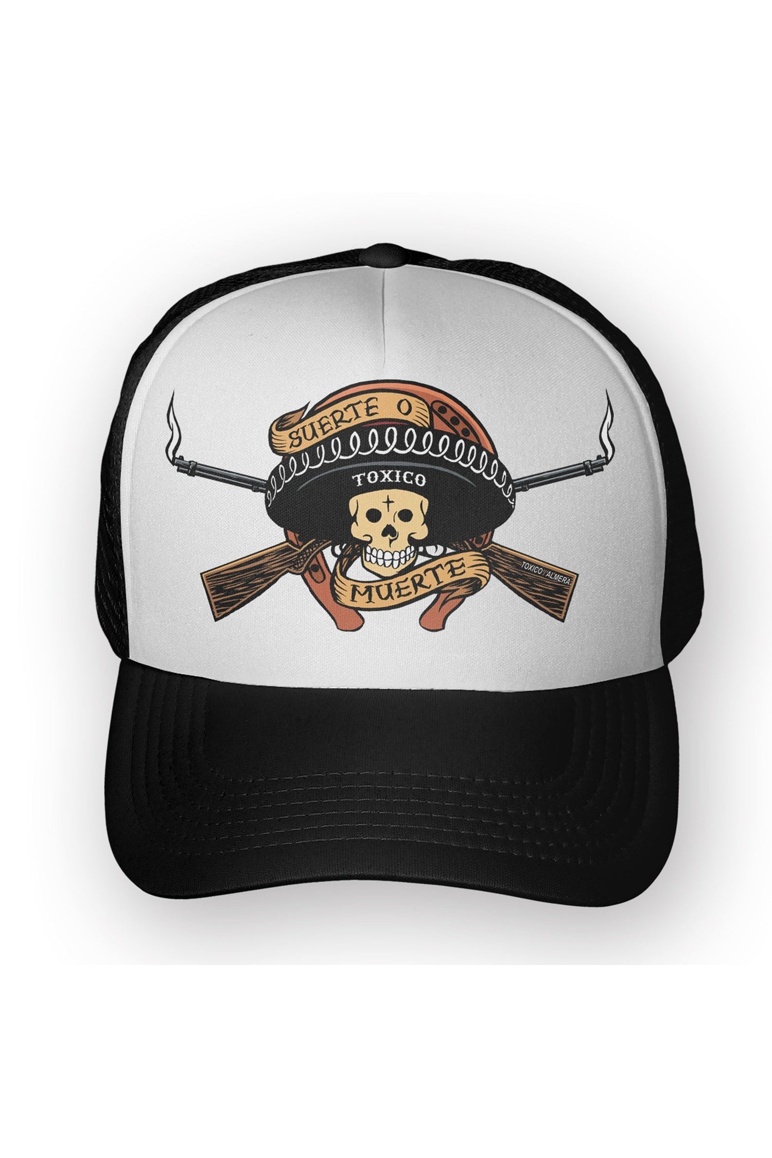 Suerte Trucker Hat - Unisex-Toxico-Dark Fashion Clothing
