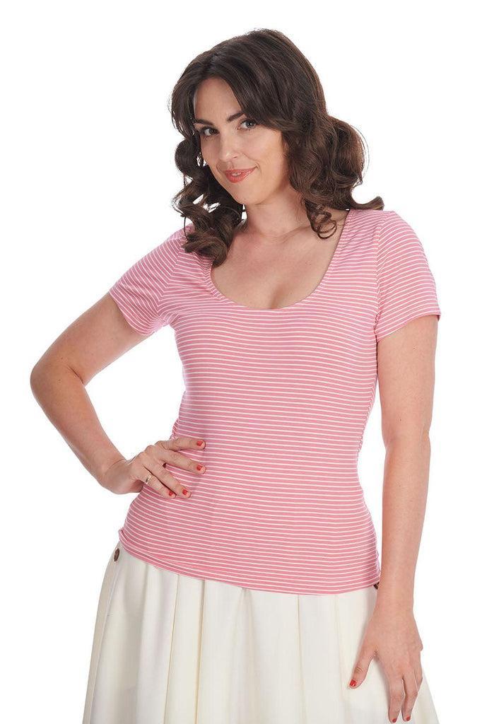 Summer Stripe Top-Banned-Dark Fashion Clothing