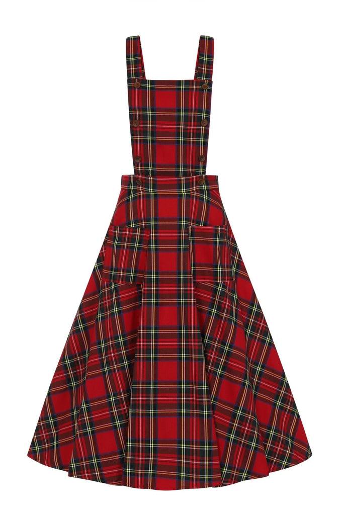 Sweet Tartan Pinafore Dress-Banned-Dark Fashion Clothing