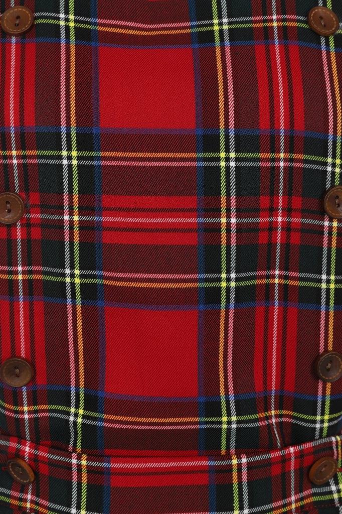 Sweet Tartan Pinafore Dress-Banned-Dark Fashion Clothing