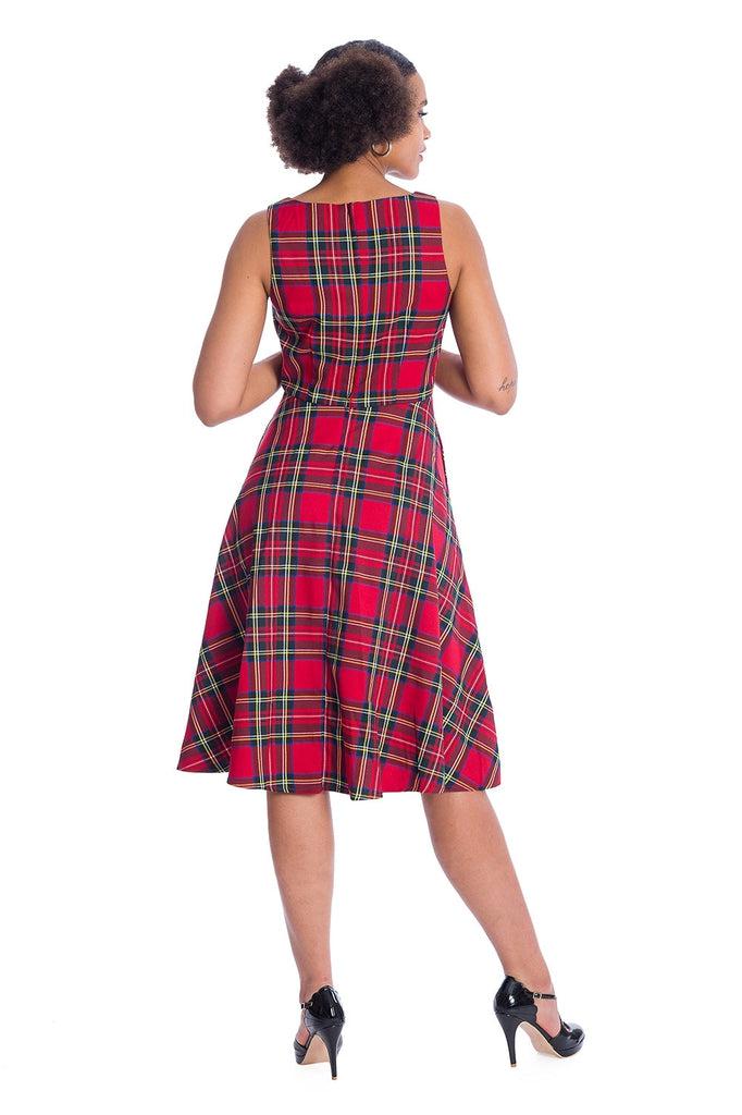 Tartan Girl Dress-Banned-Dark Fashion Clothing