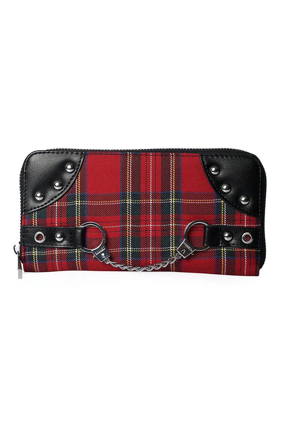 Tartan Handcuff Wallet-Banned-Dark Fashion Clothing