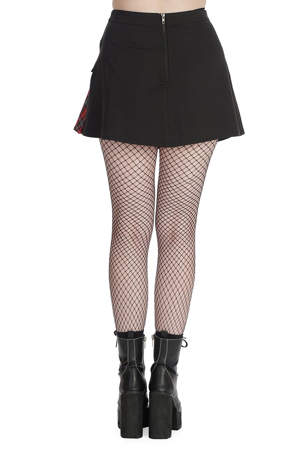 Tavish Tartan Skirt-Banned-Dark Fashion Clothing