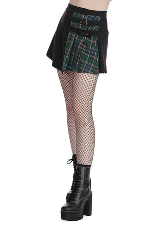 Tavish Tartan Skirt-Banned-Dark Fashion Clothing