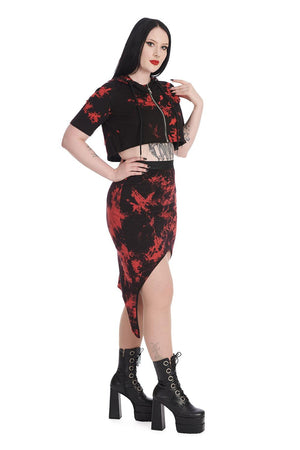 Tears In Heaven Skirt-Banned-Dark Fashion Clothing