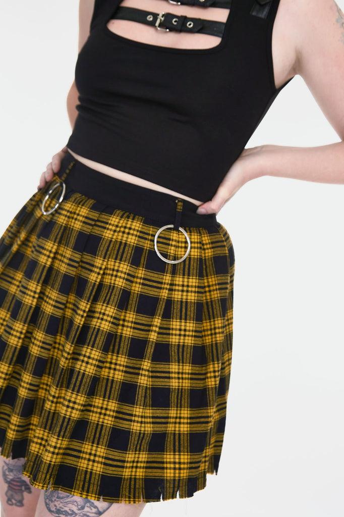 Teen Spirit Tartan Pleated Skirt-Jawbreaker-Dark Fashion Clothing