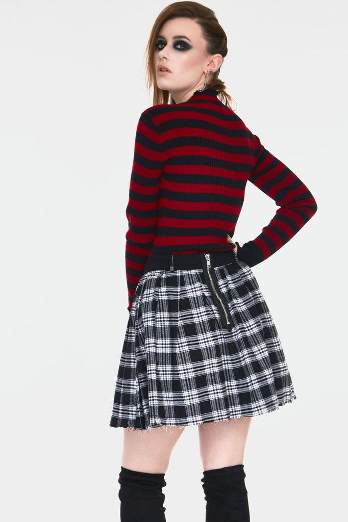 Teen Spirit Tartan Pleated Skirt-Jawbreaker-Dark Fashion Clothing