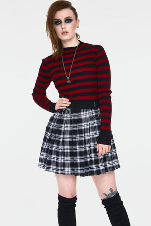 Teen Spirit Tartan Pleated Skirt-Jawbreaker-Dark Fashion Clothing