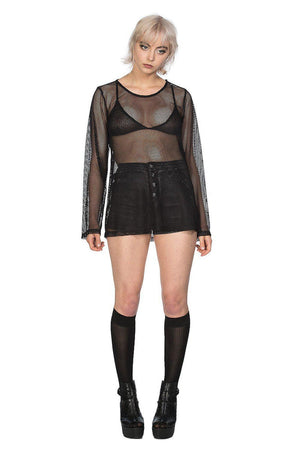 Temptress Top-Banned-Dark Fashion Clothing
