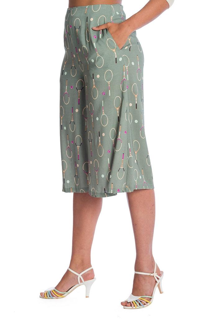 Tennis Love Culotte-Banned-Dark Fashion Clothing