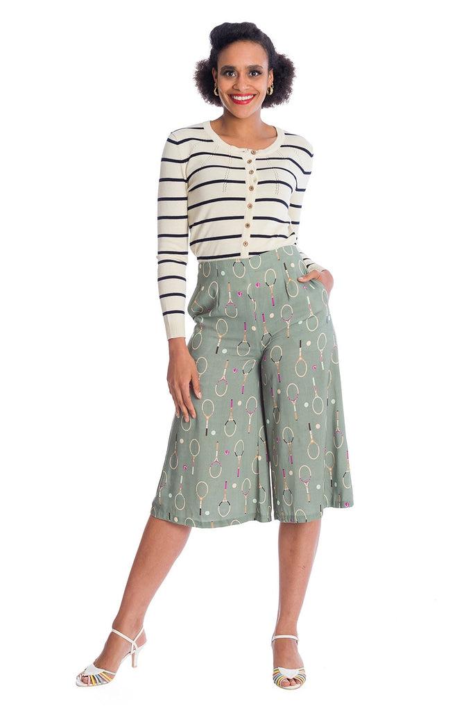 Tennis Love Culotte-Banned-Dark Fashion Clothing