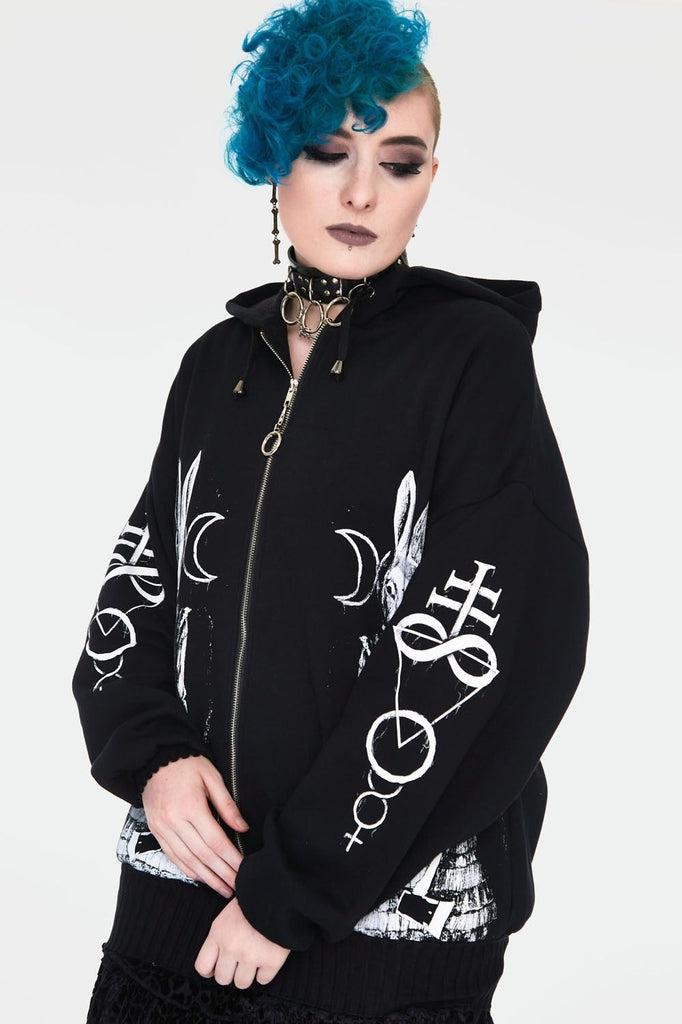 The Shining Rabbit Hoodie-Jawbreaker-Dark Fashion Clothing