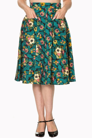 Tropical Holiday Skirt-Banned-Dark Fashion Clothing