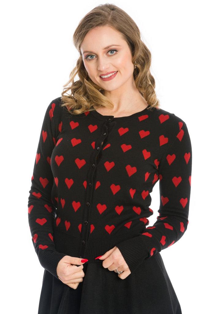 True Love Cardigan-Banned-Dark Fashion Clothing