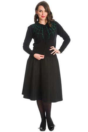 Under Her Web Spell Cardigan-Banned-Dark Fashion Clothing