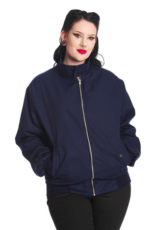 Unisex Harrington Jacket-Banned-Dark Fashion Clothing