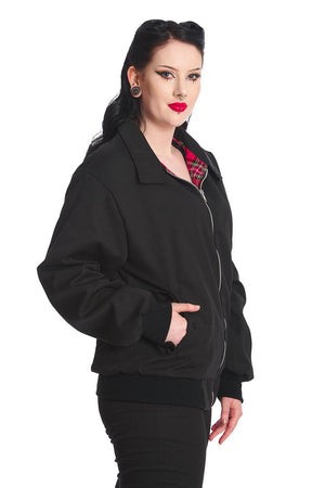 Unisex Harrington Jacket-Banned-Dark Fashion Clothing