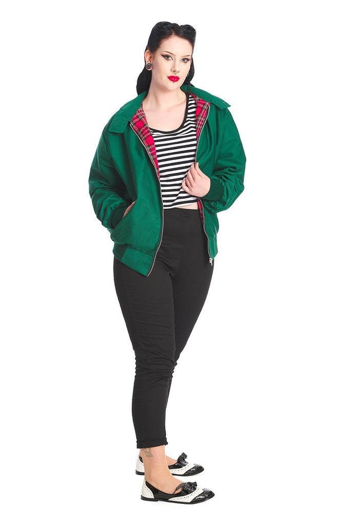 Unisex Harrington Jacket-Banned-Dark Fashion Clothing