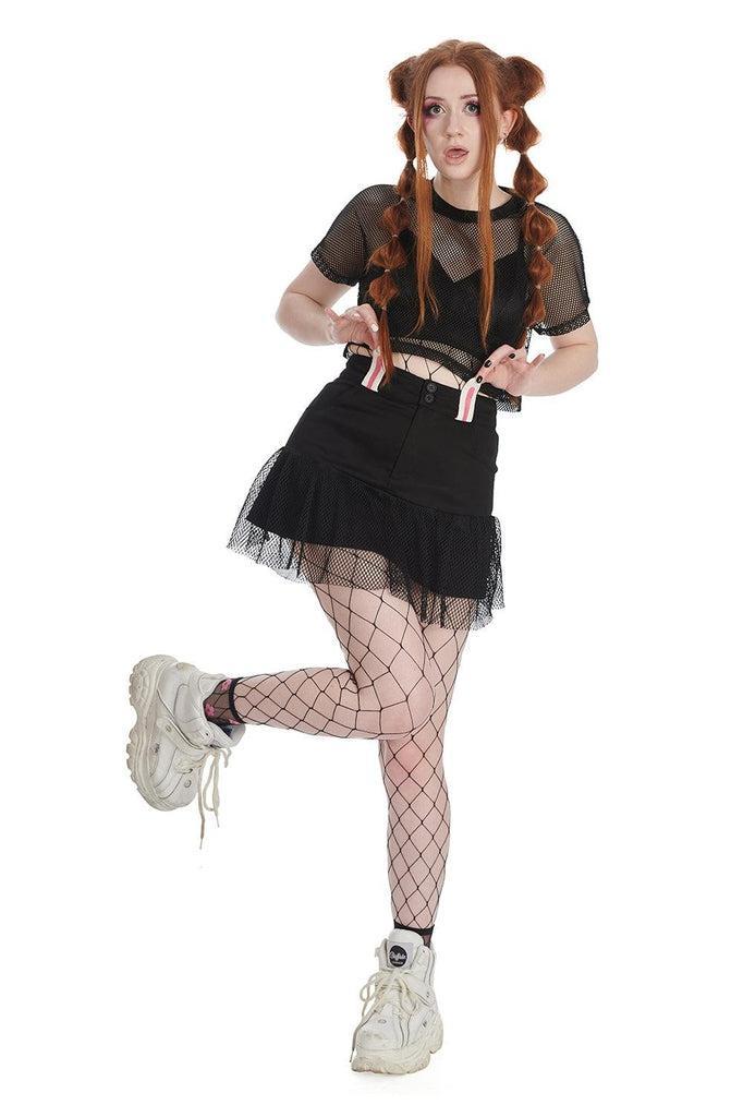 Usagi Skirt-Banned-Dark Fashion Clothing