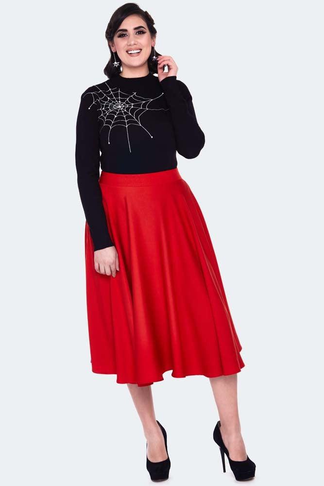 VV X Acid Doll Black Widow Sweater-Voodoo Vixen-Dark Fashion Clothing