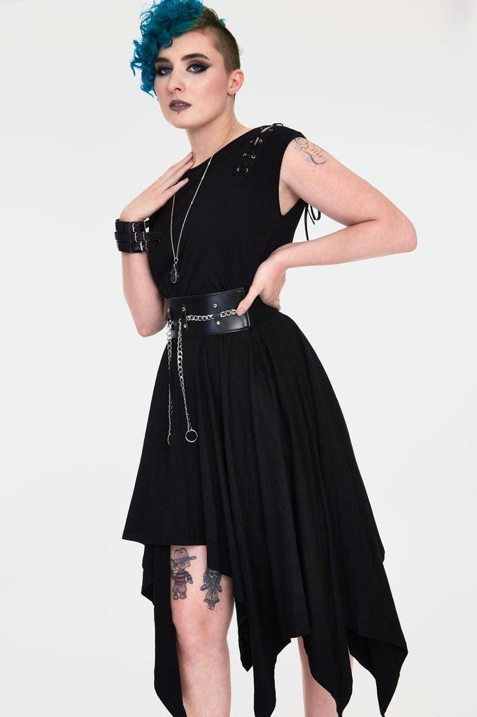 Vampire Midi Dress-Jawbreaker-Dark Fashion Clothing