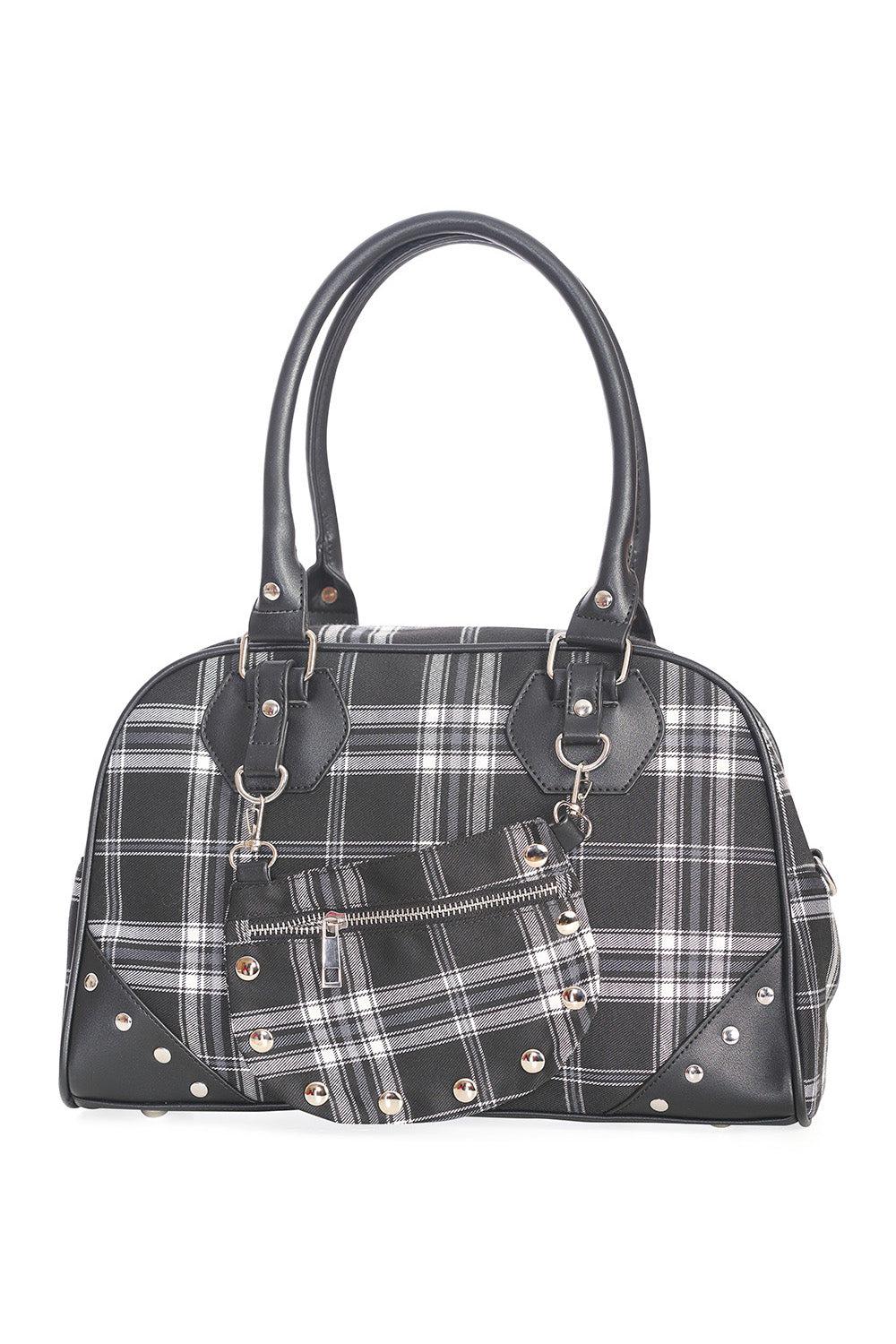 Warren Plaid Handbag-Banned-Dark Fashion Clothing