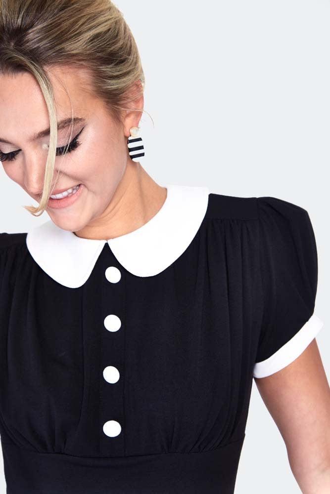 Wednesday Babydoll Dress-Voodoo Vixen-Dark Fashion Clothing