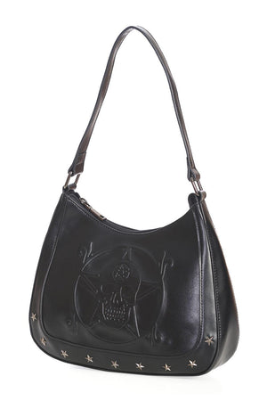 White Magic Skull Shoulder Bag-Banned-Dark Fashion Clothing